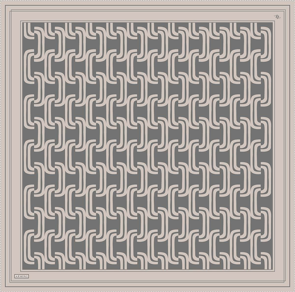 Armine İpek Eşarp 2025 Yaz - 9343-02 Taş Gri Twill