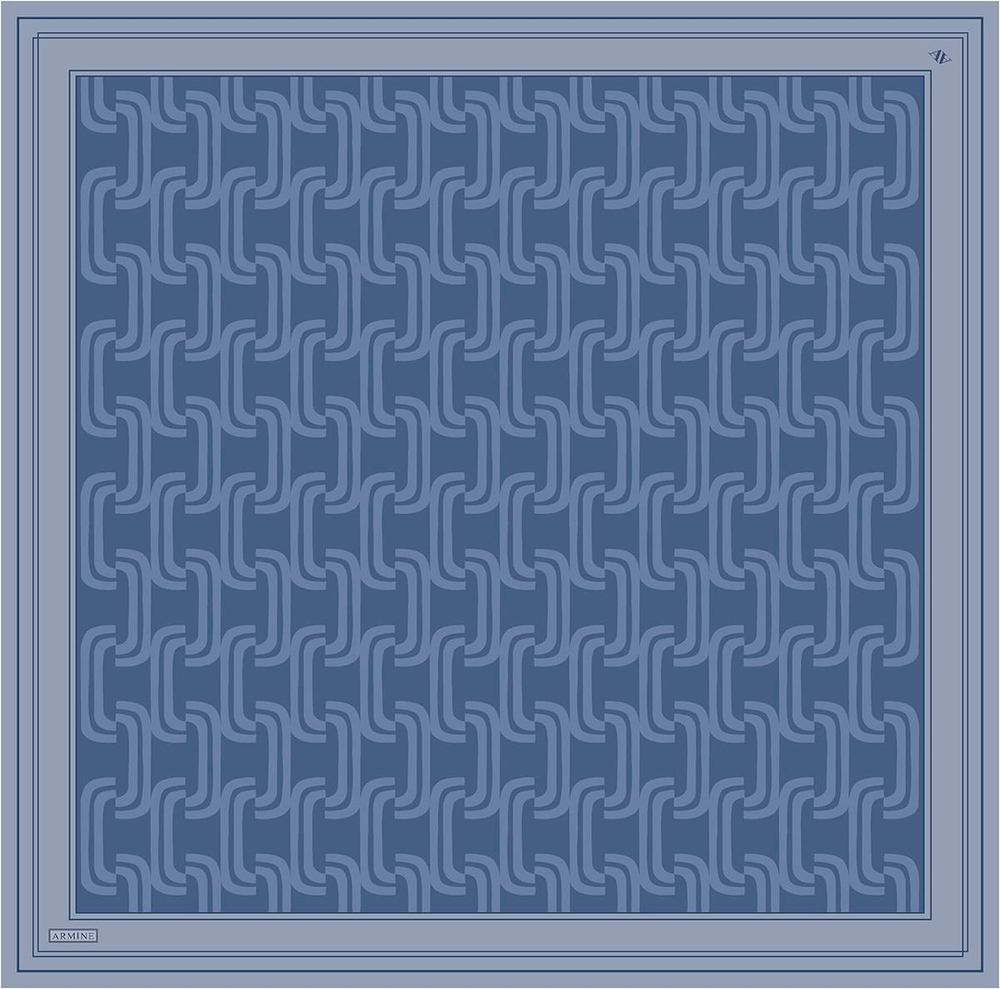 Armine İpek Eşarp 2025 Yaz - 9343-03 İndigo Twill