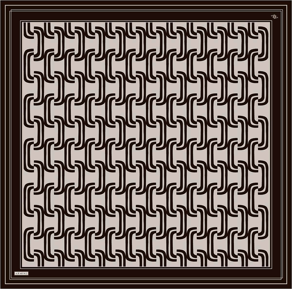 Armine İpek Eşarp 2025 Yaz - 9343-52 Acı Kahve Twill