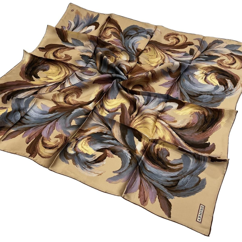 Armine İpek Eşarp 2026 Kış - 9423-57 Soft Camel Sura