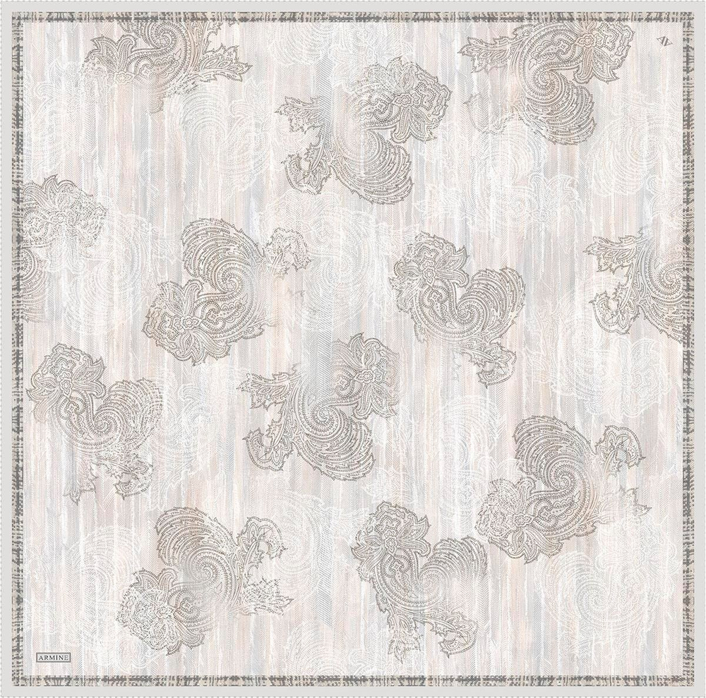 Armine İpek Eşarp 2026 Kış - 9428-35 Krem Twill