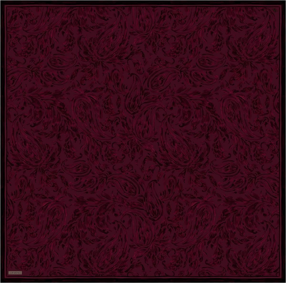 Armine İpek Eşarp 2026 Kış - 9431-01 Bordo Twill
