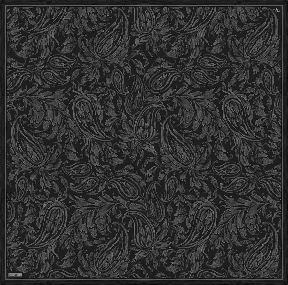 Armine İpek Eşarp 2026 Kış - 9431-02 Antrasit Twill