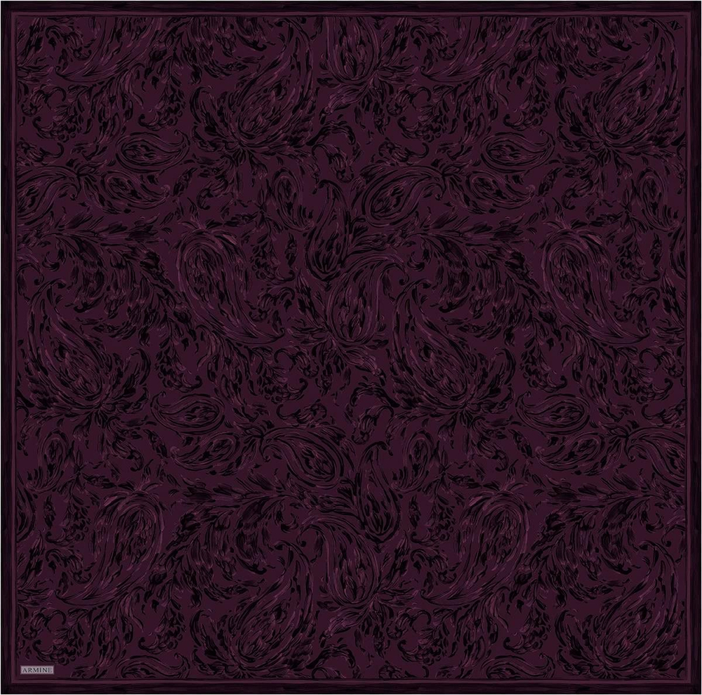 Armine İpek Eşarp 2026 Kış - 9431-53 Koyu Vişne Twill