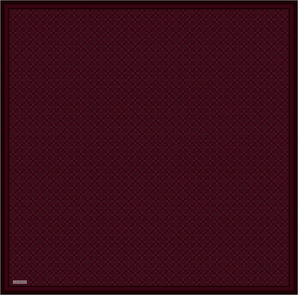 Armine İpek Eşarp 2026 Kış - 9440-56 Bordo Twill