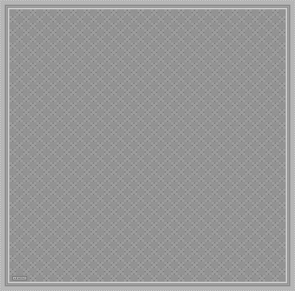 Armine İpek Eşarp 2026 Kış - 9440-57 Açık Gri Twill