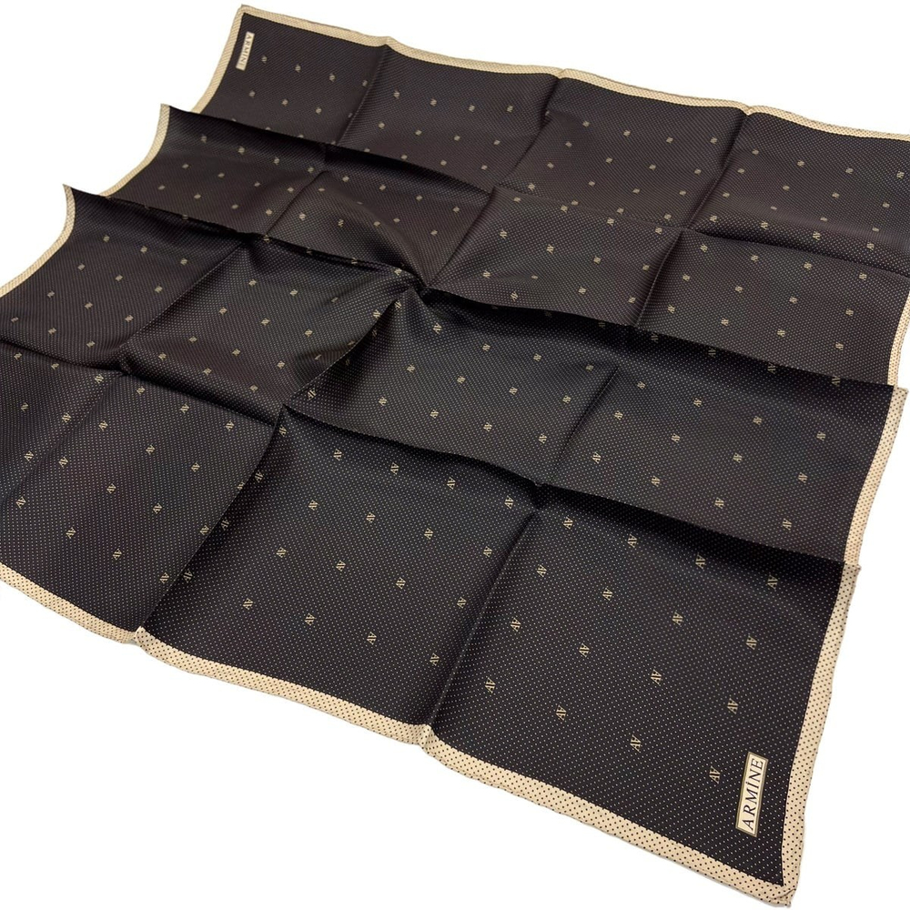 Armine İpek Eşarp Nostalji - 8259-01 Siyah Vizon Twill