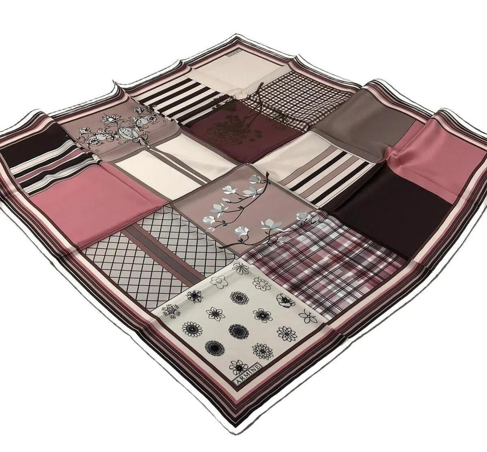 Armine İpek Eşarp Nostalji - 8303-06 Soft Pudra Twill