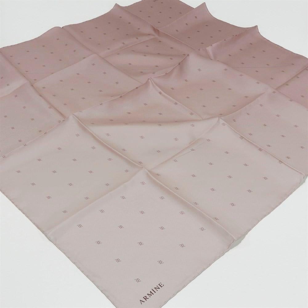 Armine İpek Eşarp Nostalji - 8338-11 Açık Pudra Twill