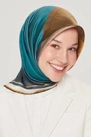 Armine İpek Eşarp Nostalji - 8516-83 Petrol Yeşili Twill