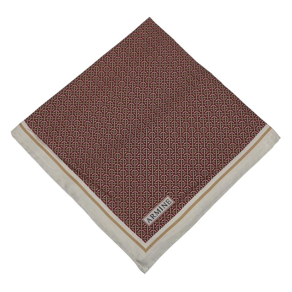 Armine İpek Eşarp Nostalji - 8733-07 Bordo Twill