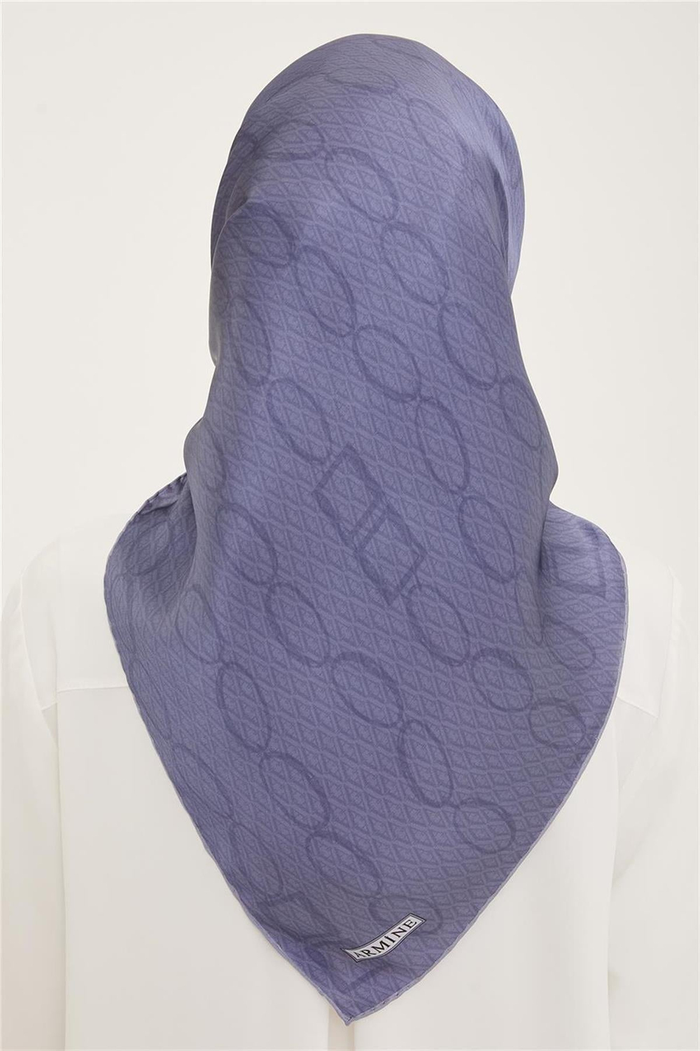 Armine İpek Eşarp Nostalji - 8925-42 Mor Twill