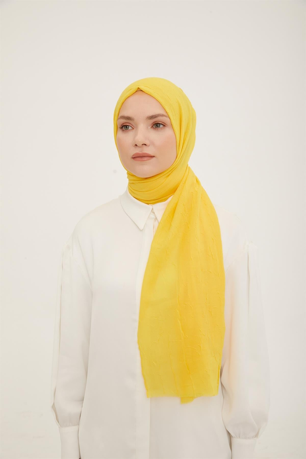 Armine Trend Bambu Şal - Sarı 27