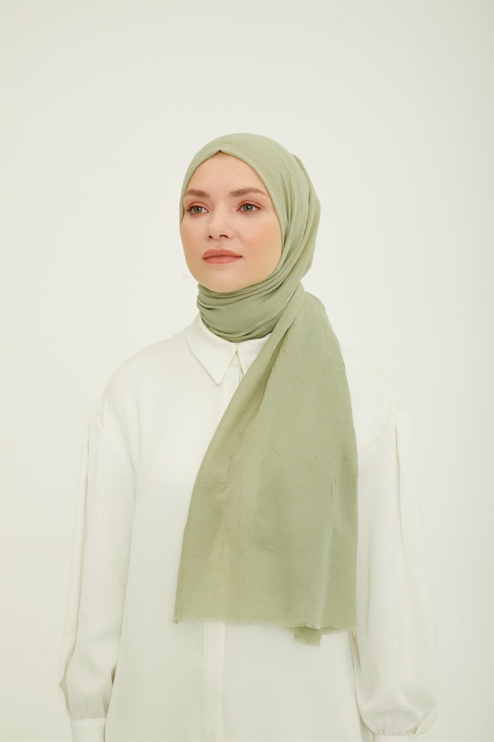 Armine Trend Bambu Şal - Yağ Yeşili 34