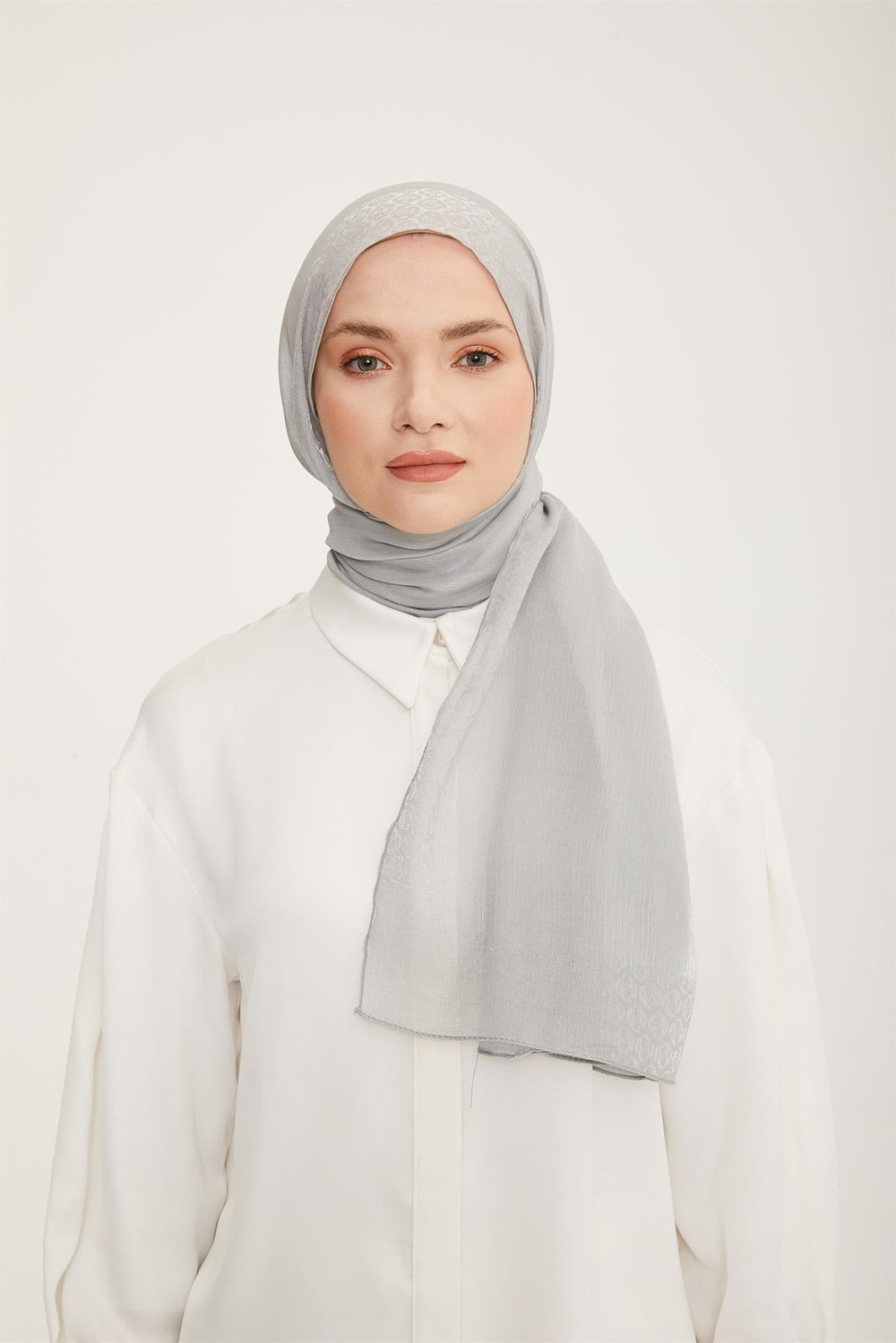 Armine Trend Pearly Şal - 2 - Gümüş 23017