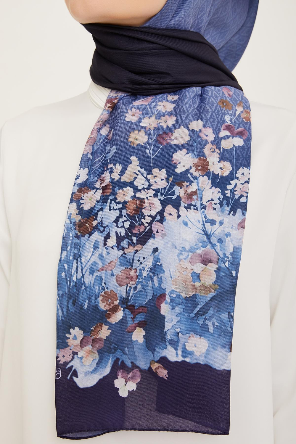 Armine Trend Şal - 5376-02 Lacivert