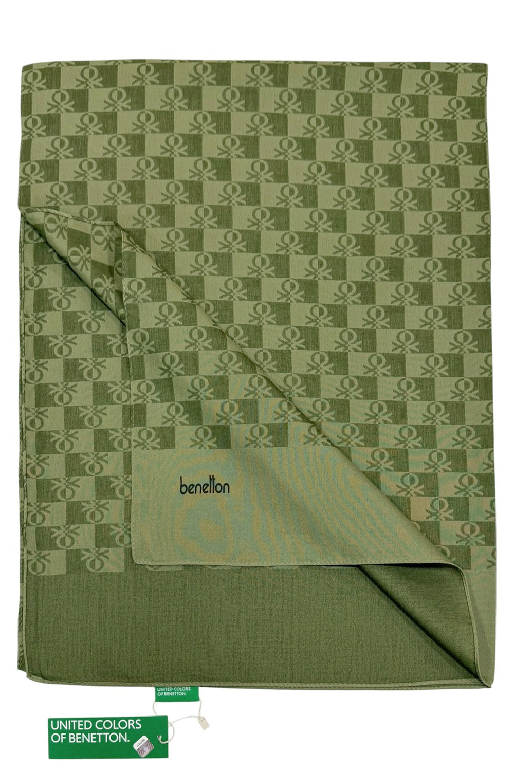 Benetton Elegante Şal - Tre - Haki