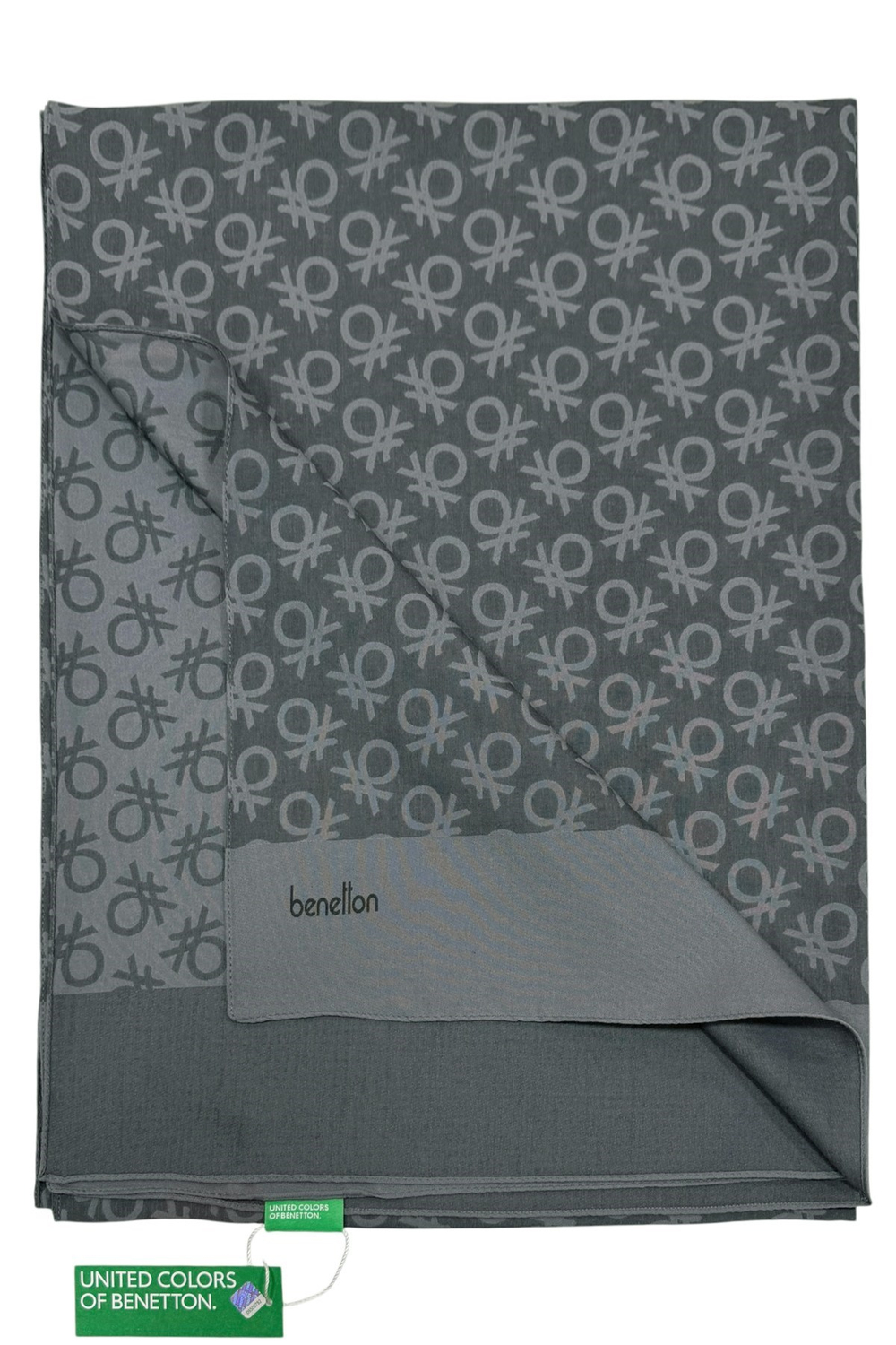 Benetton Elegante Şal - Uno - Kadife Gri