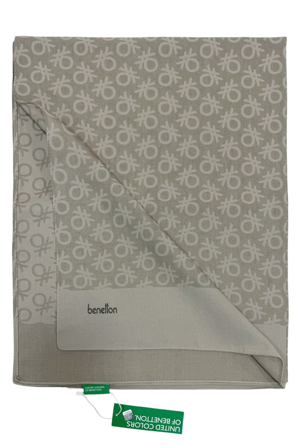 Benetton Elegante Şal - Uno - Taş