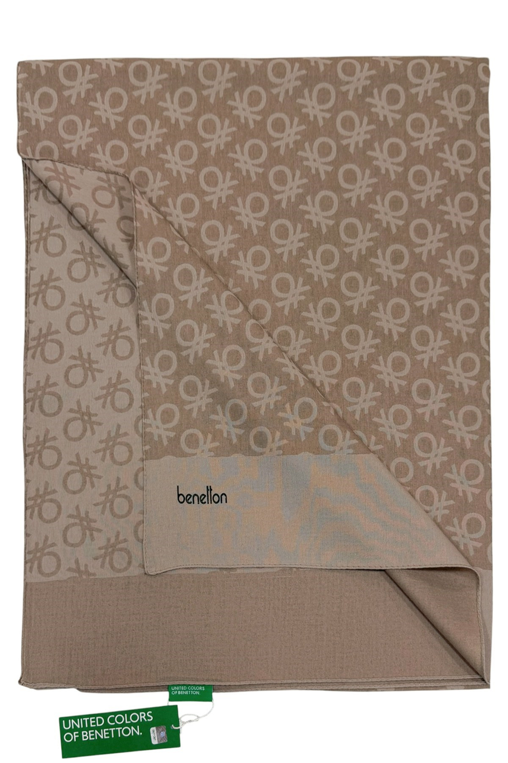 Benetton Elegante Şal - Uno - Vizon