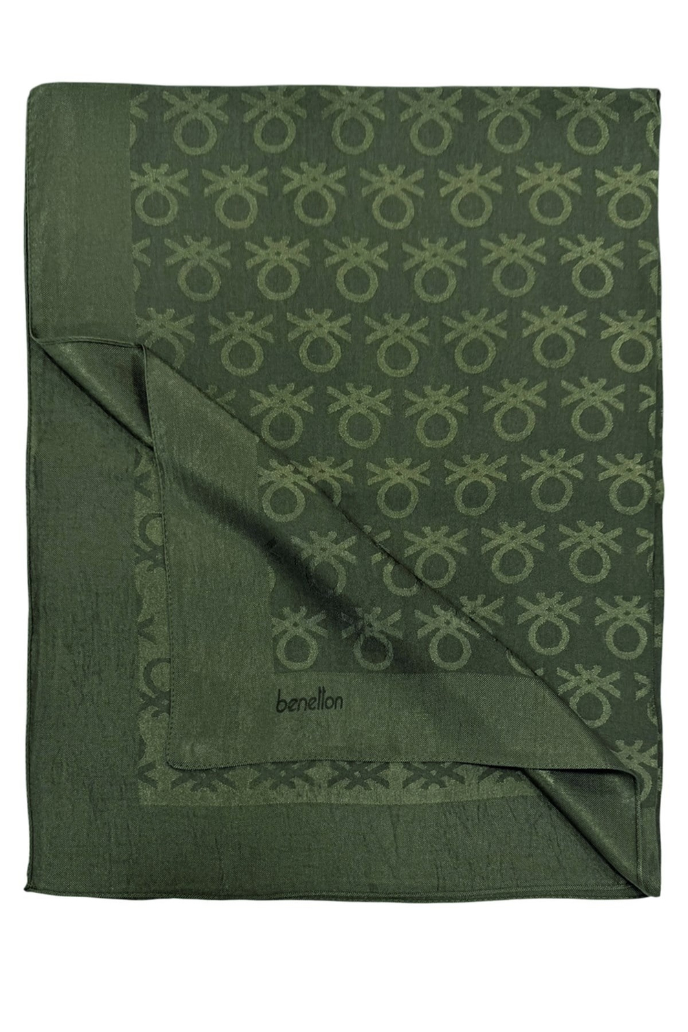 Benetton Lyocell Şal - Roma - Haki