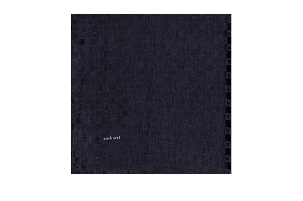 Cacharel Jakarlı İpek Koton Eşarp - 8932982-921 Morcivert