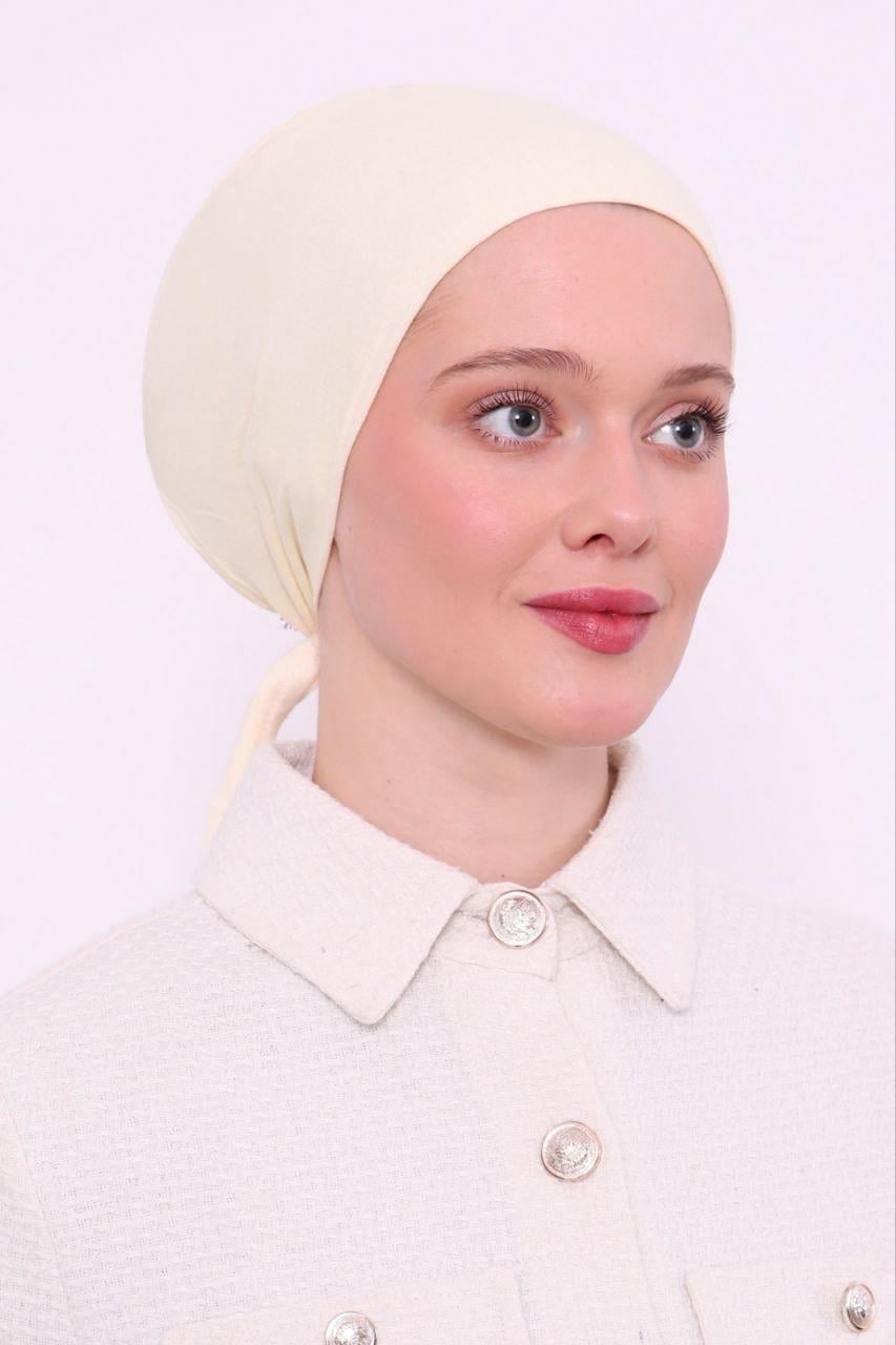 Dikişsiz Bone - Krem