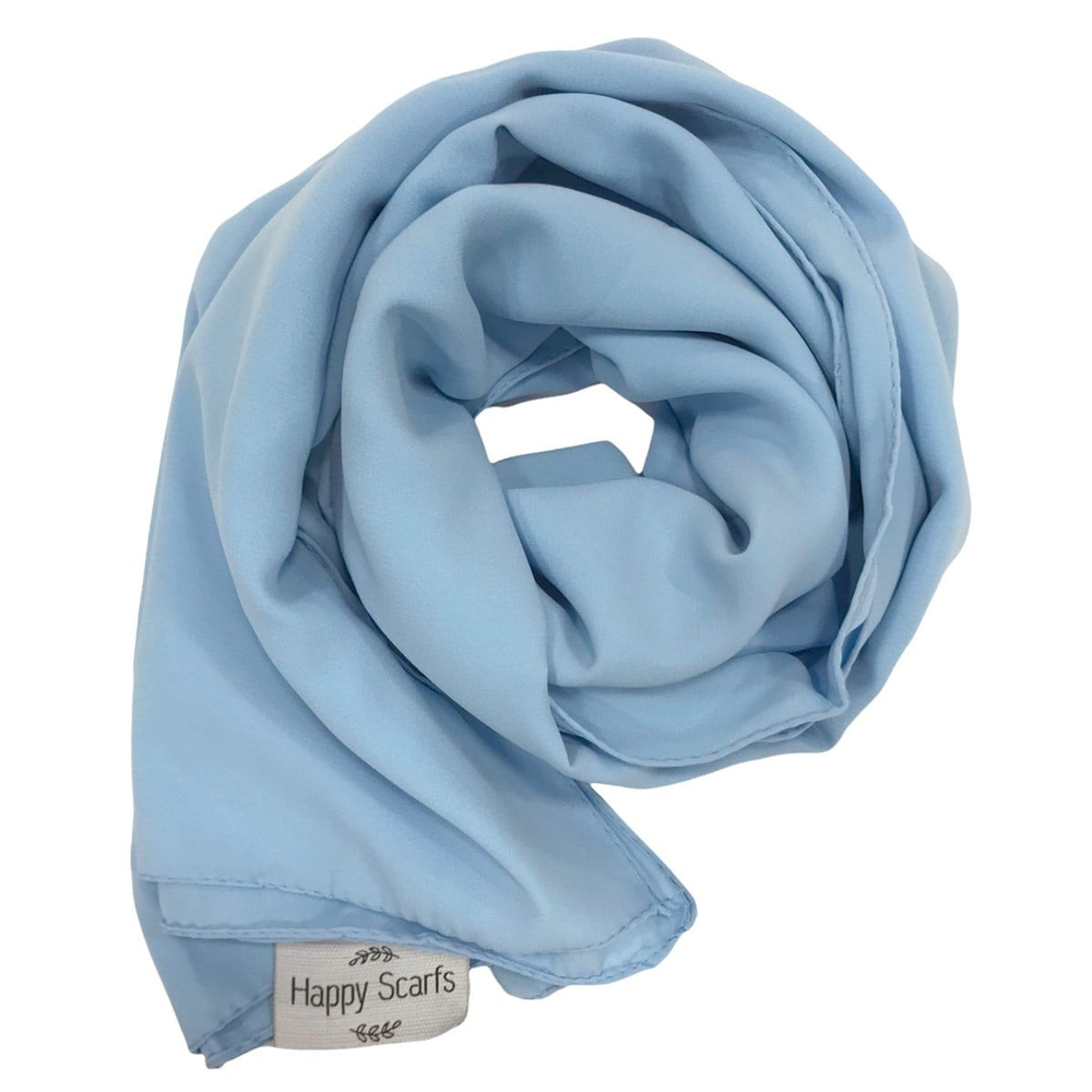 Happy Scarfs Medine İpeği Şal - Bebe Mavi
