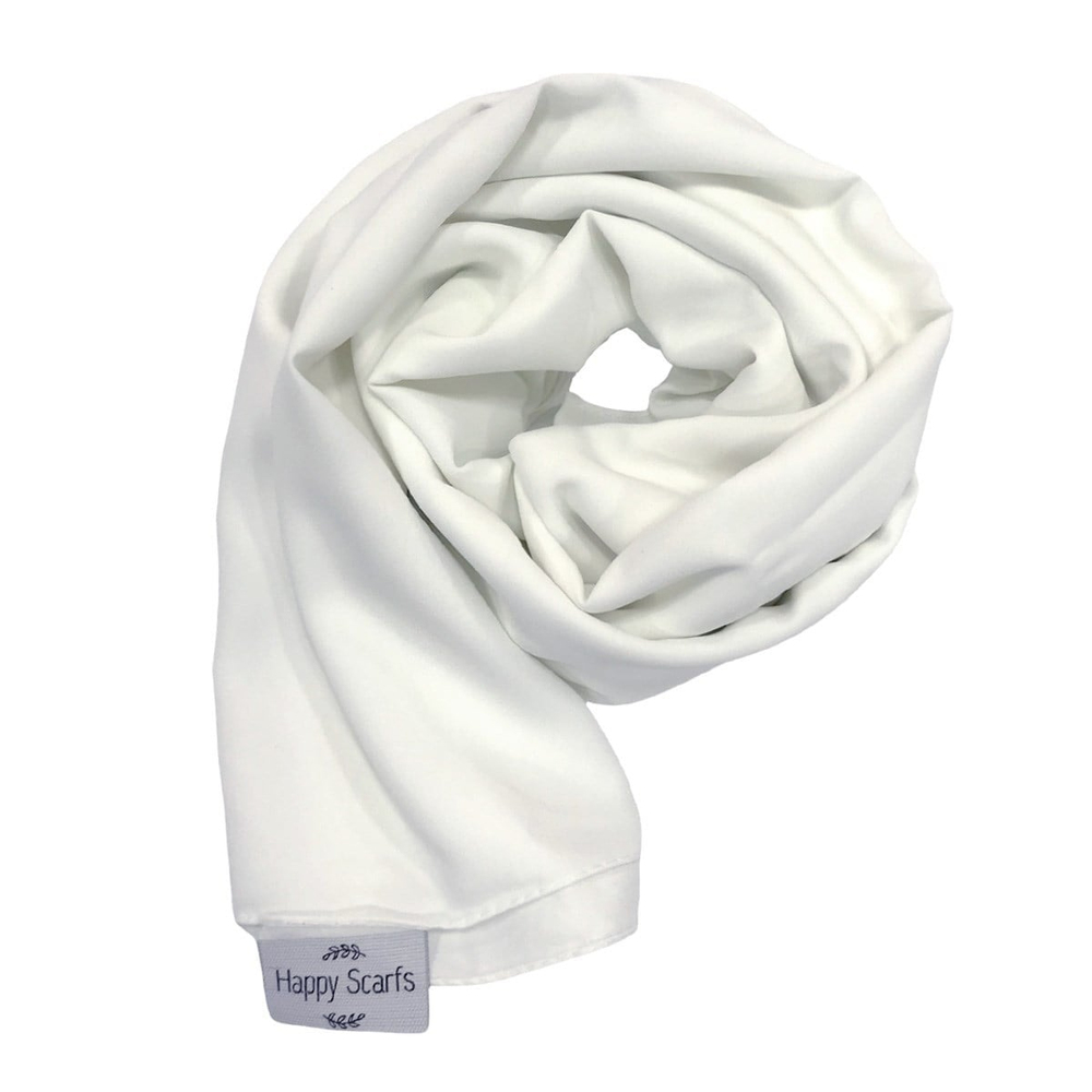 Happy Scarfs Medine İpeği Şal - Beyaz