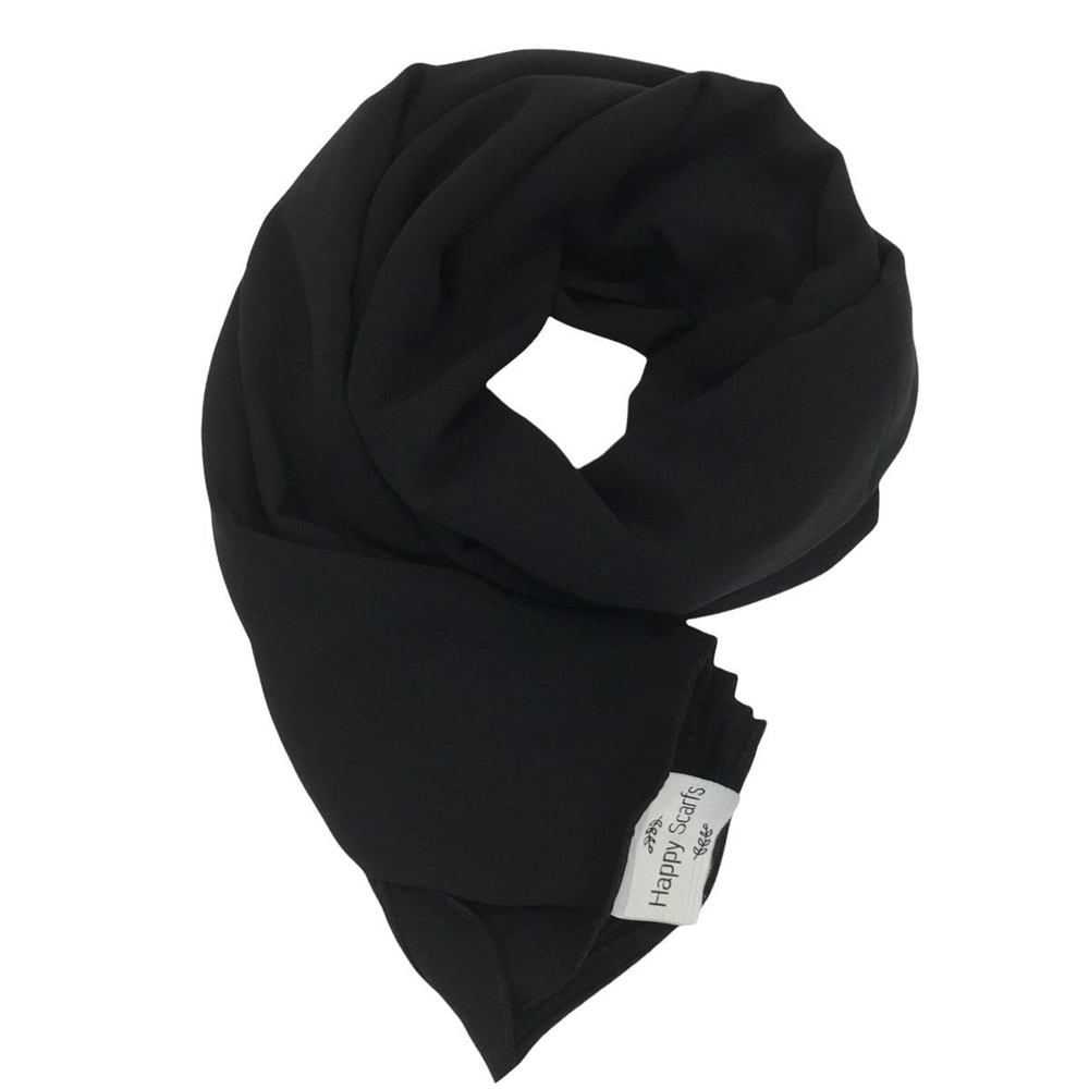Happy Scarfs Medine İpeği Şal - Siyah