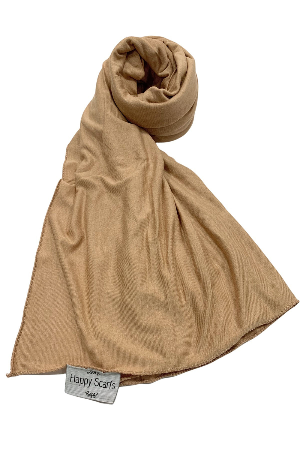 Happy Scarfs Penye Şal - Koyu Bej