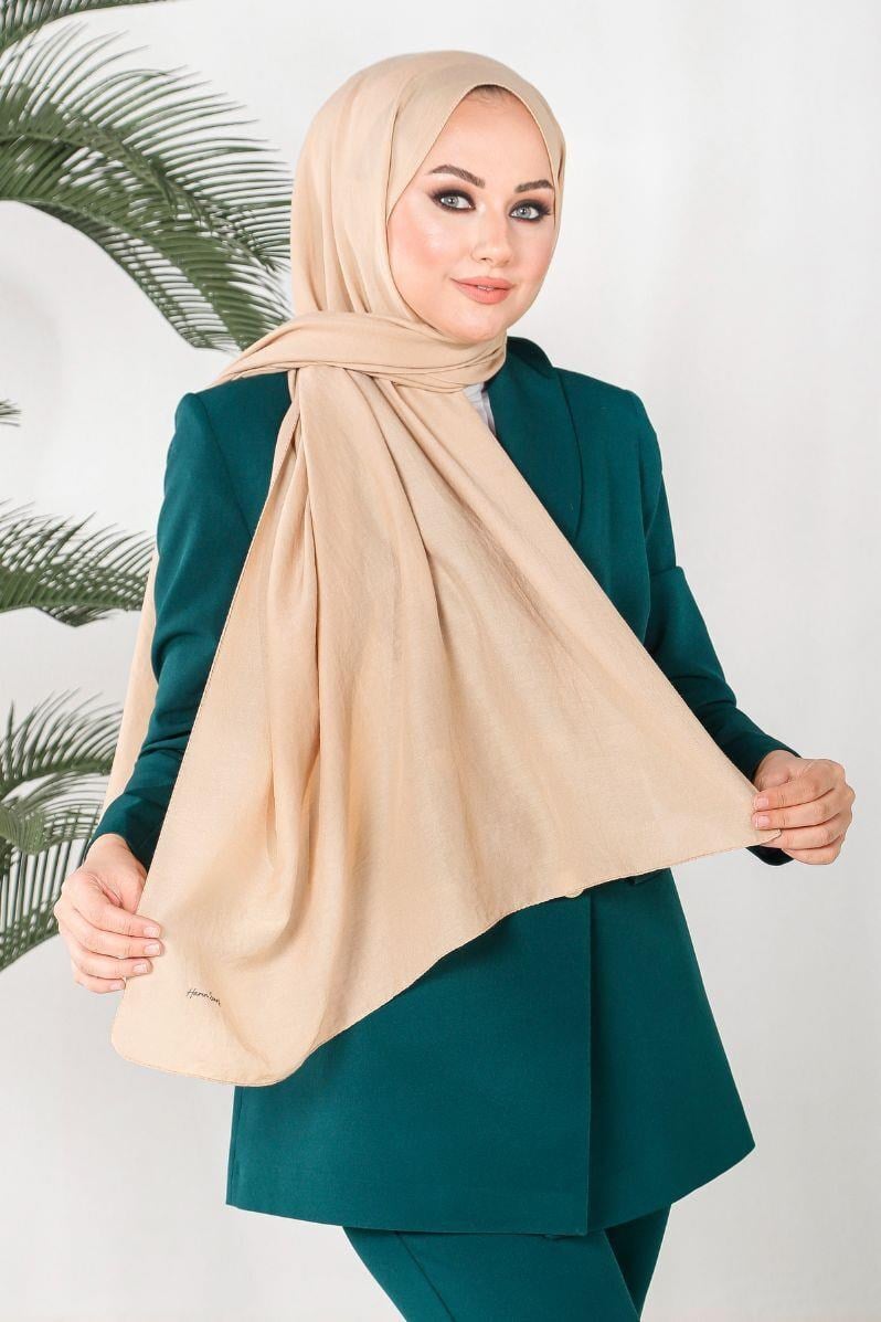 Harem Scarf Amor Şal - Koyu Bej
