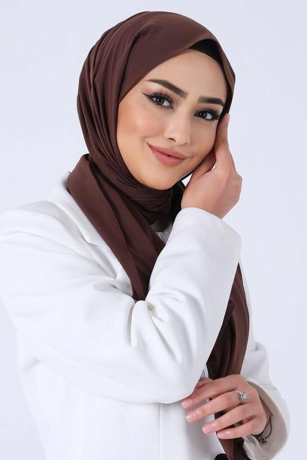 Harem Scarf Asya Şal - Acı Kahve