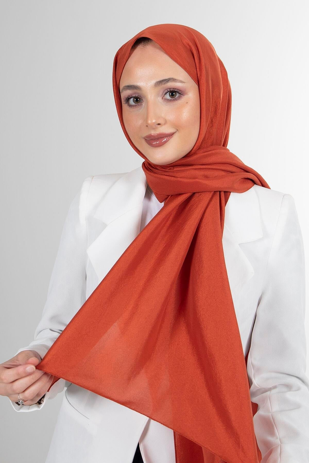 Harem Scarf Brisa Vual Şal - Kiremit