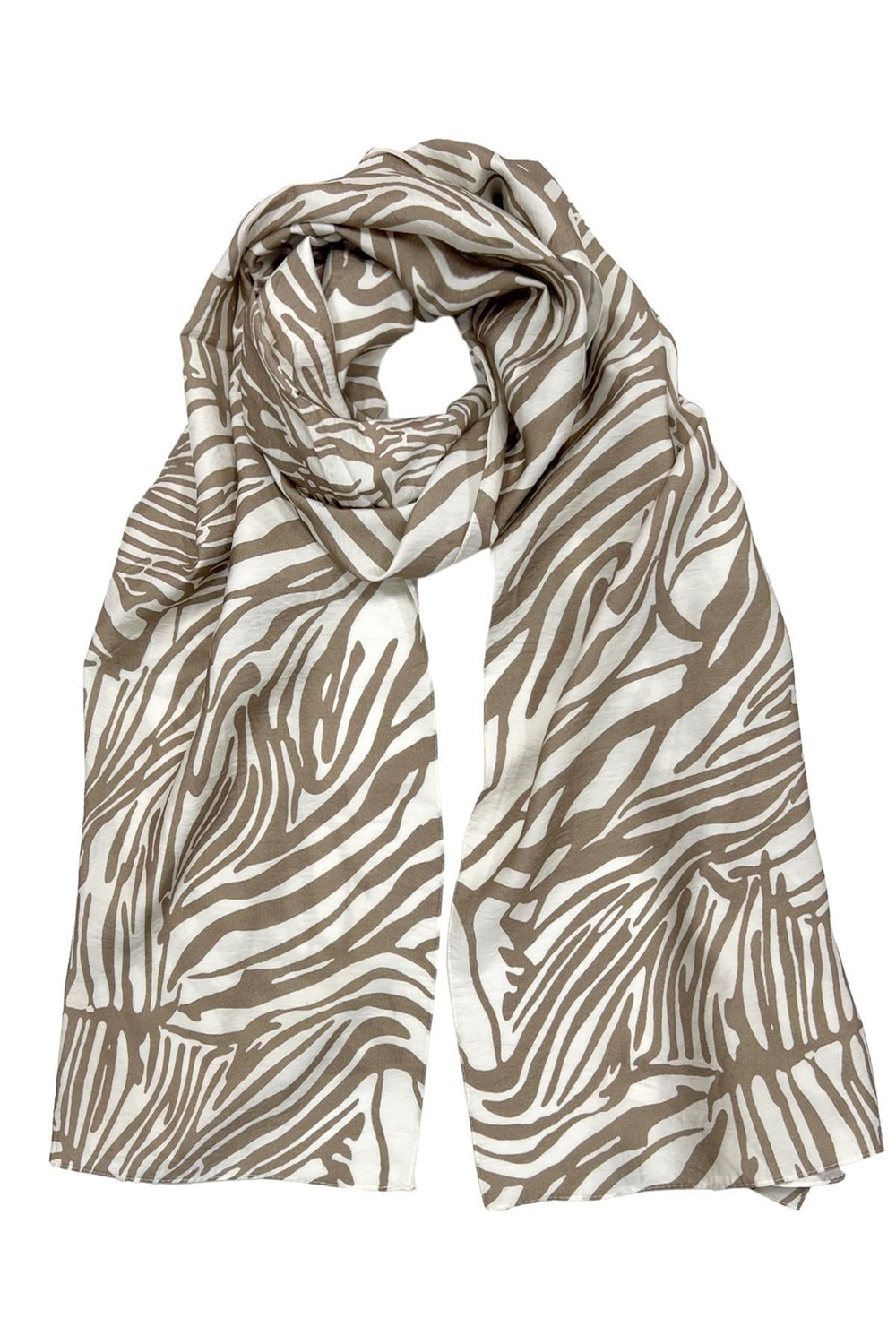 Harem Scarf Modal Şal - Zebra Model - Bej