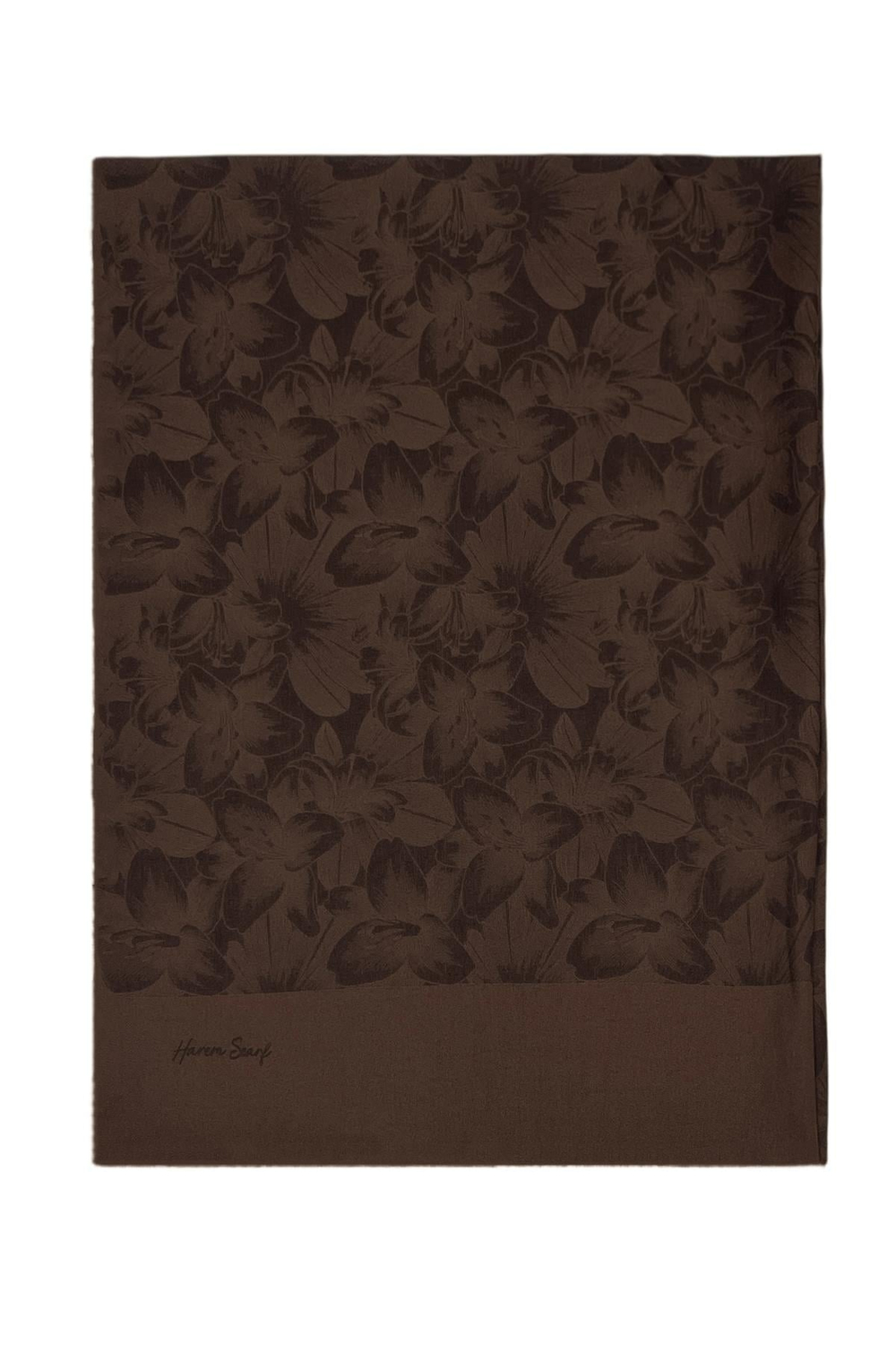 Harem Scarf Viskon Şal - Gold Derin - Acı Kahve
