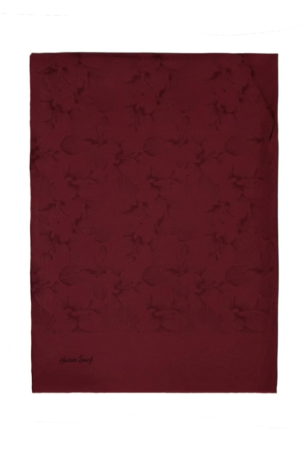 Harem Scarf Viskon Şal - Gold Derin - Bordo