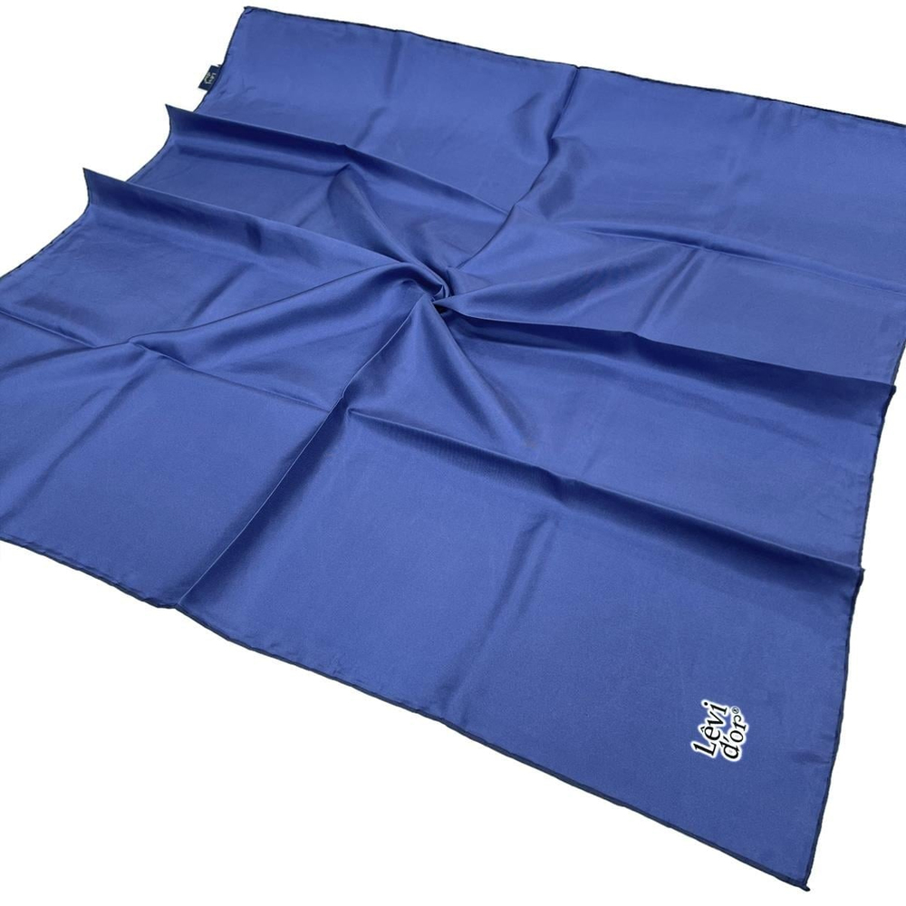 Levidor Düz Twill İpek Eşarp - Açık Saks