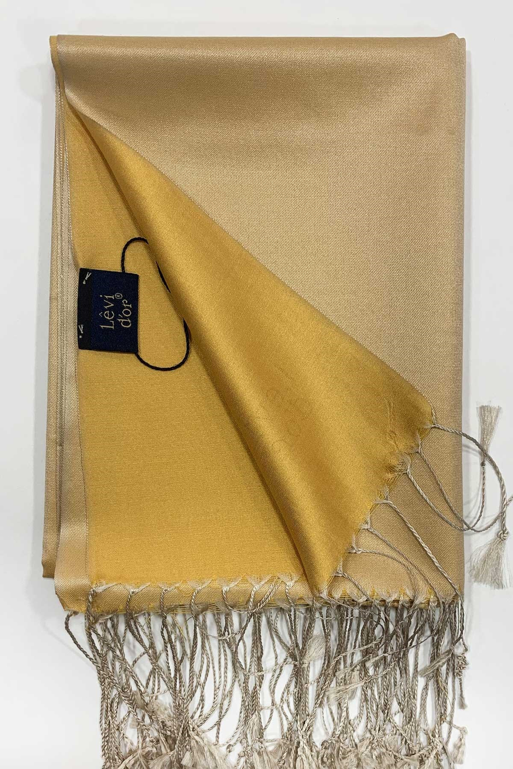 Levidor İpek Şal  - Açık Gold