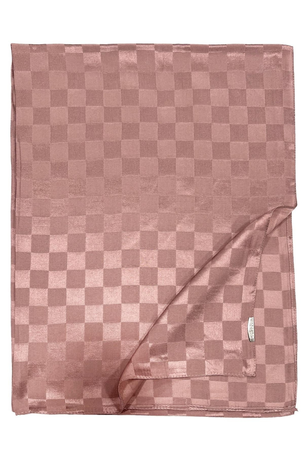 Levidor Jakarlı Şal - Dama - Pudra