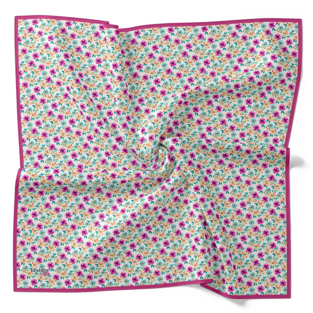 Levidor Pamuklu Sport Eşarp - 90263-04 Beyaz Pembe