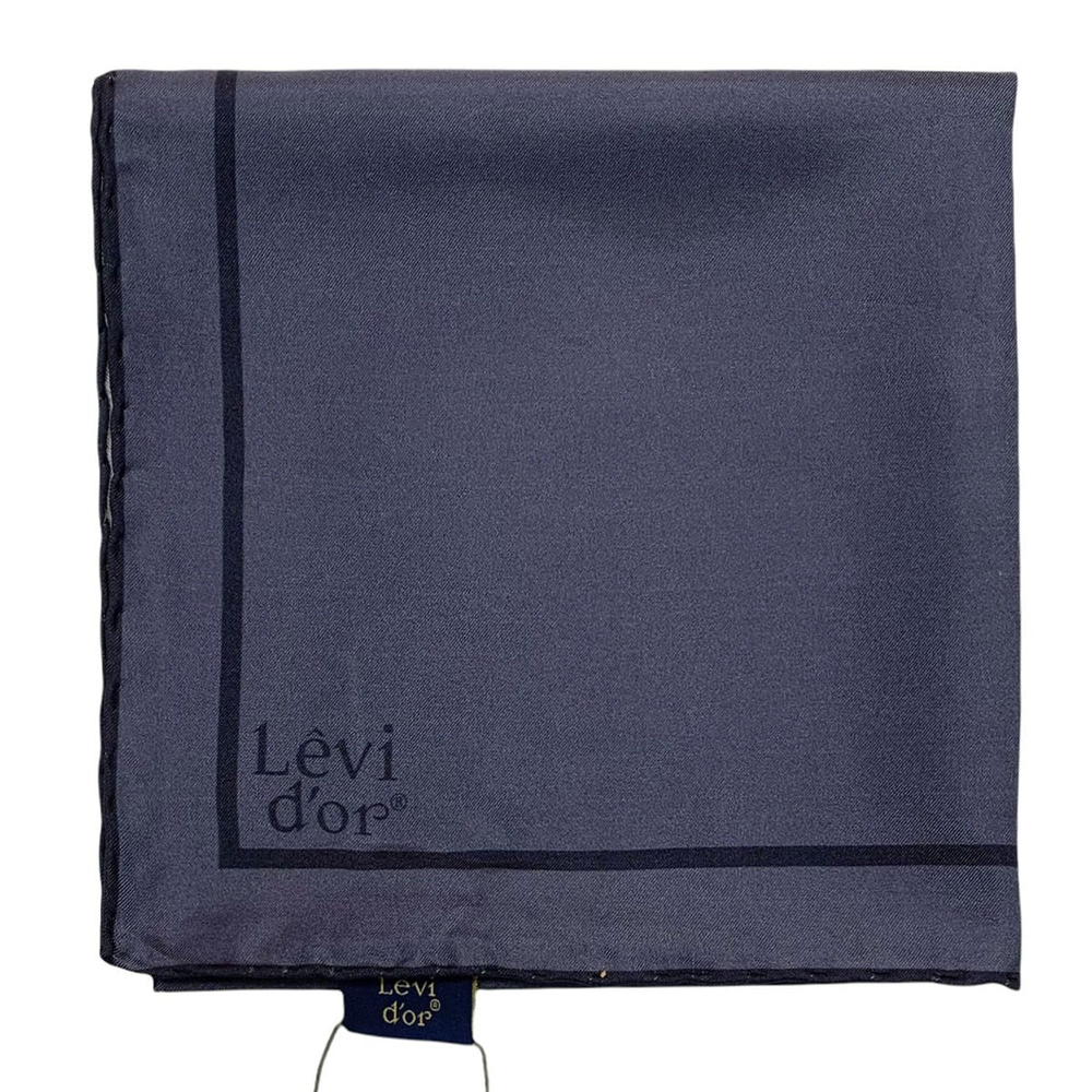 Levidor Şeritli Düz Twill İpek Eşarp - Lavanta