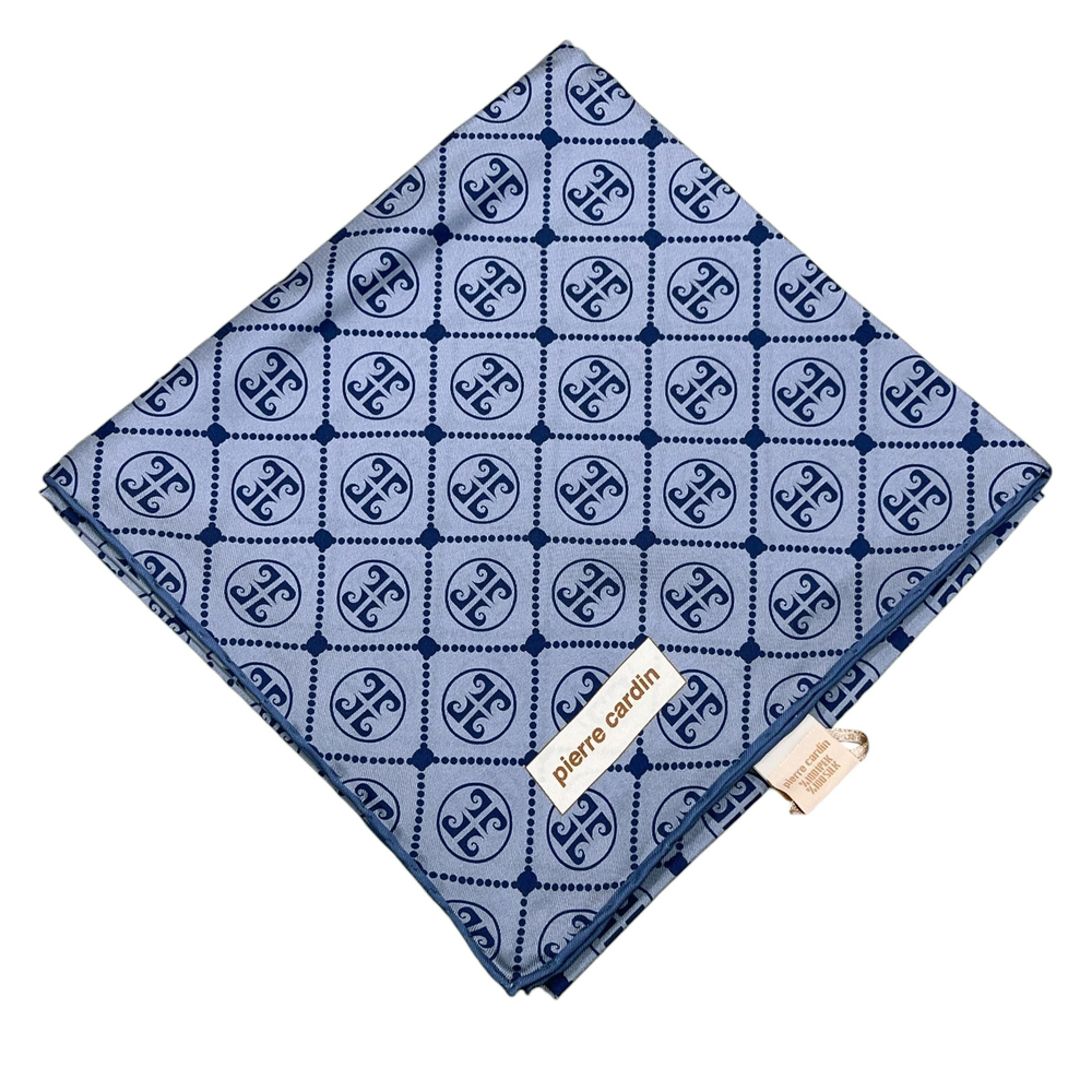 Pierre Cardin İpek Eşarp - 8631438-925 Açık Kot Mavi