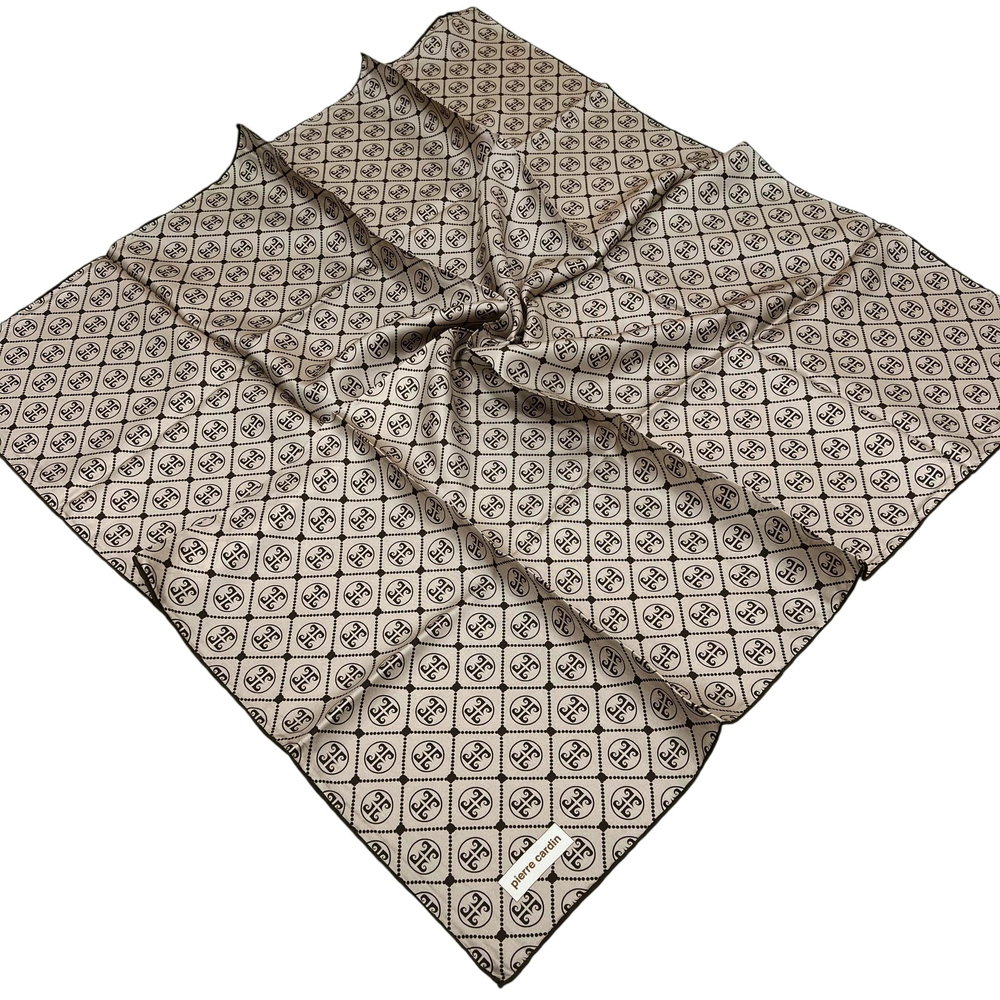 Pierre Cardin İpek Eşarp - 8631438-932 Sütlü Kahve