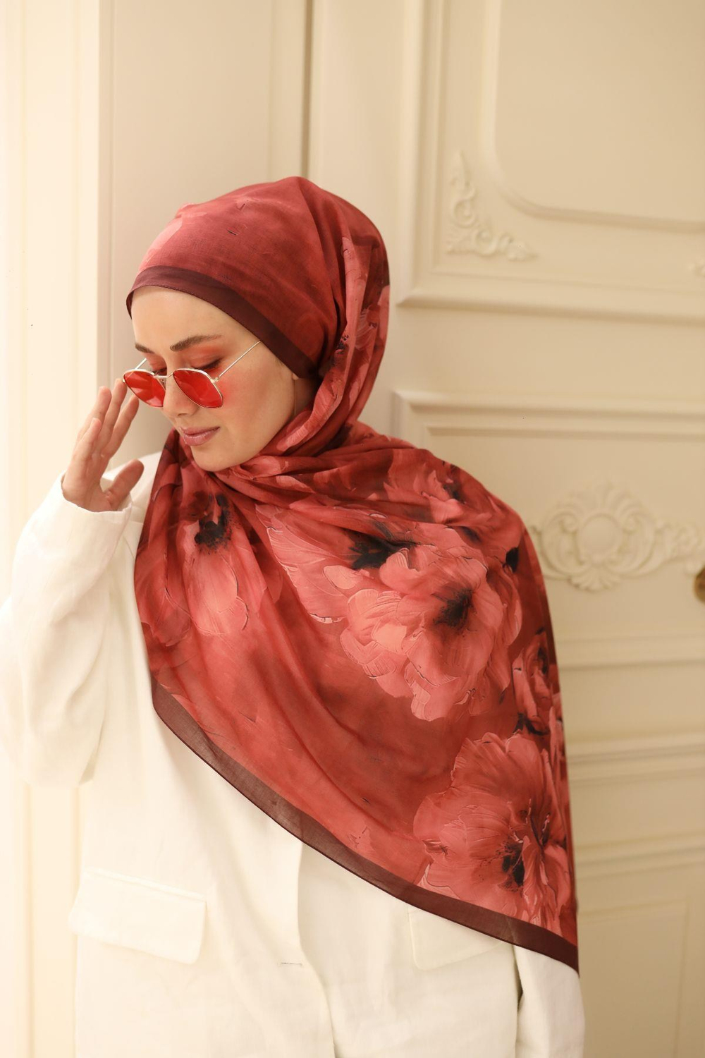 Silk Home Nariya Şal - 90006 - Bordo