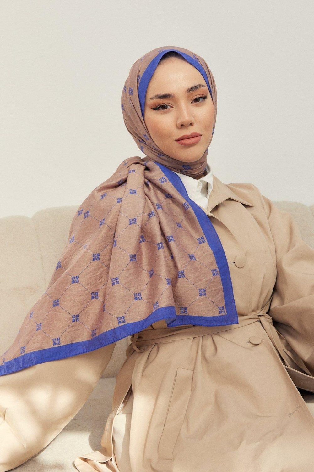 Silk Home Olinda Şal - 49003 - Vizon Mavi