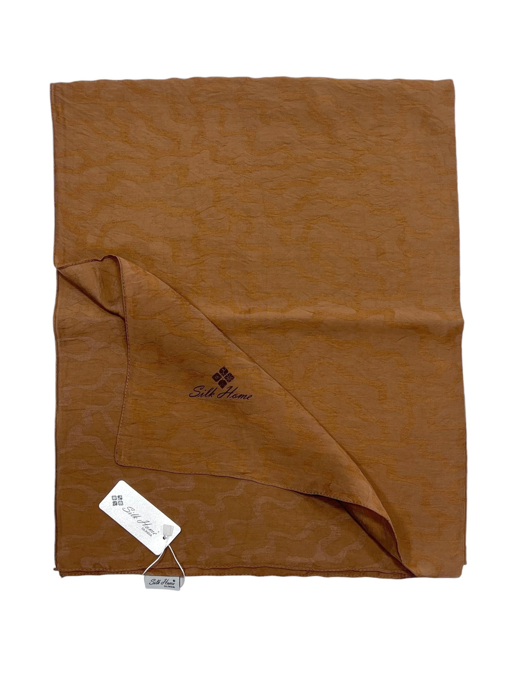 Silk Home Olinda Şal - Dalga Desenli - Karamel