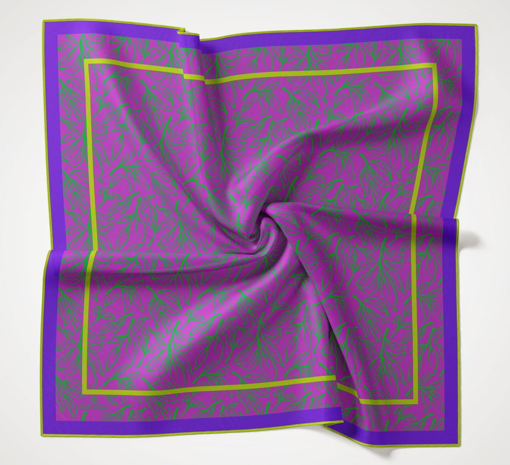 Silk Home Soft Eşarp - 1021 - Mor Saks