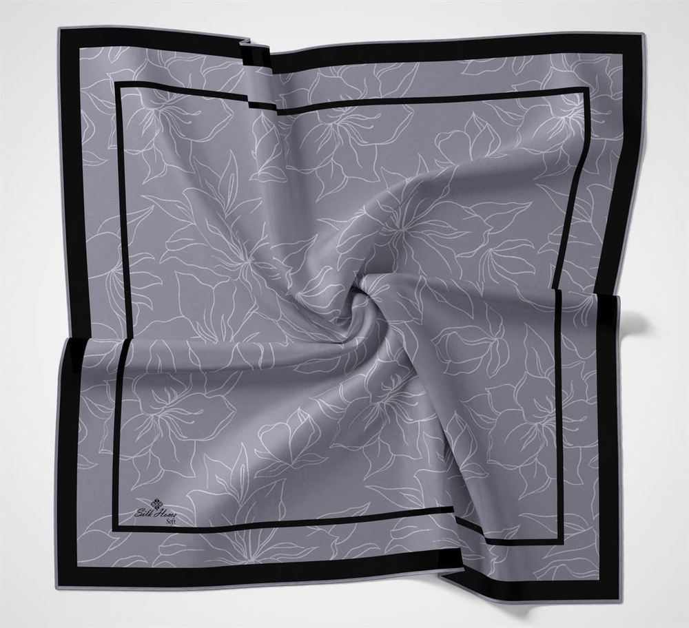Silk Home Soft Eşarp - Füme