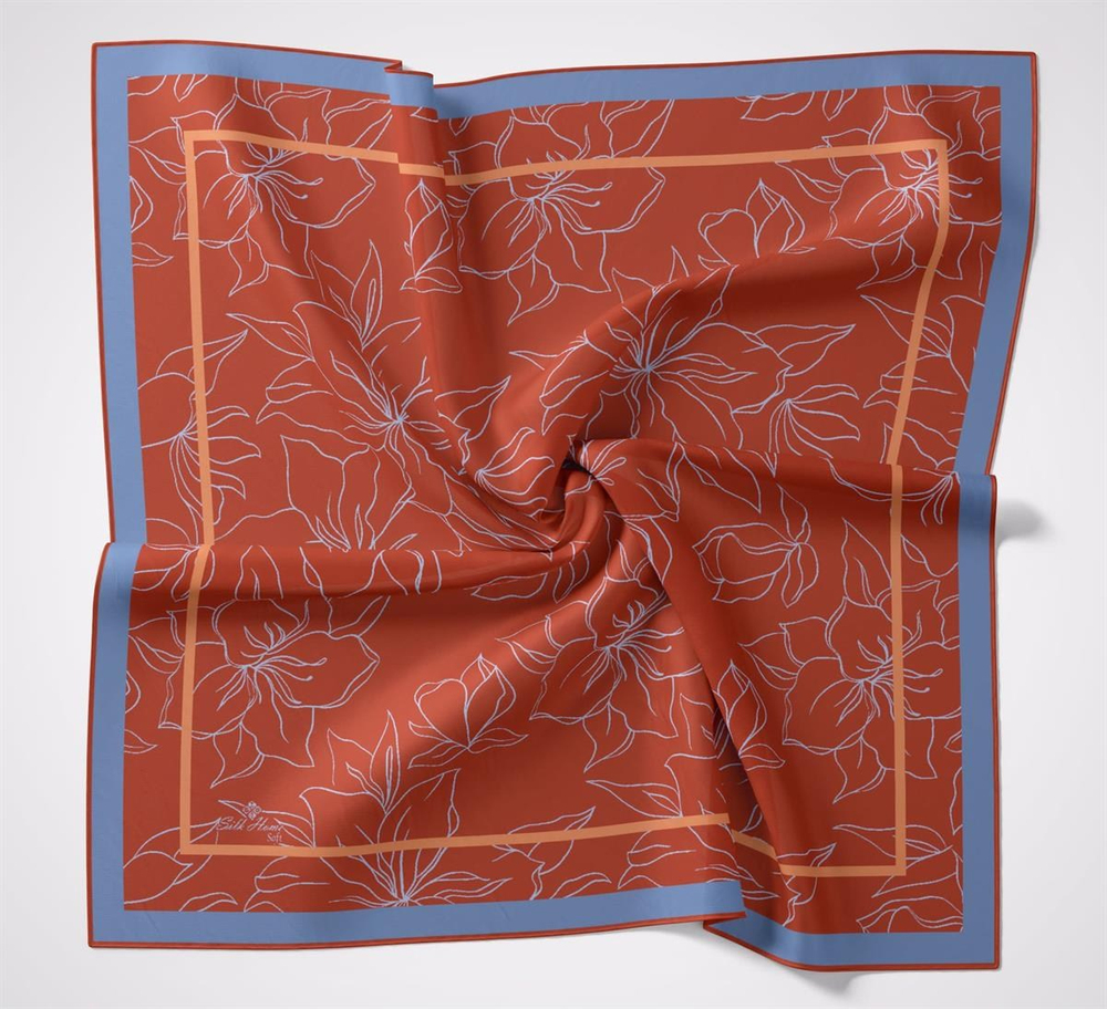 Silk Home Soft Eşarp - Kiremit